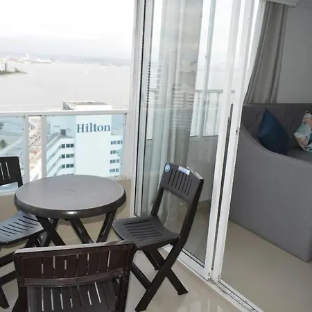 APT CON HERMOSA VISTA AL MAR EN EL LAGUITO Piso 19 Cartagena Exterior foto