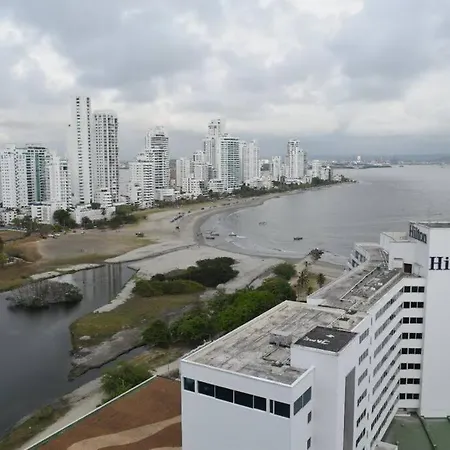 APT CON HERMOSA VISTA AL MAR EN EL LAGUITO Piso 19 Cartagena Exterior foto