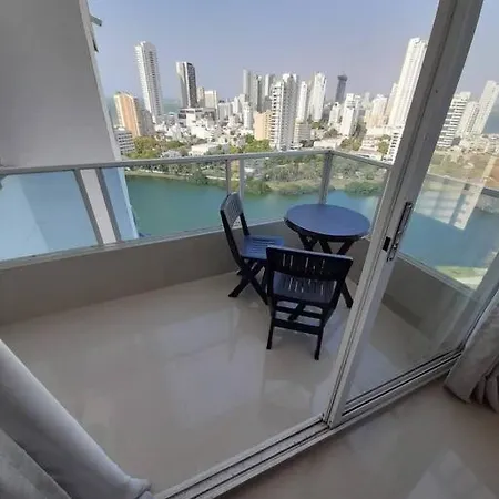 APT CON HERMOSA VISTA AL MAR EN EL LAGUITO Piso 19 Cartagena Exterior foto