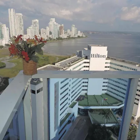 APT CON HERMOSA VISTA AL MAR EN EL LAGUITO Piso 19 Cartagena Exterior foto
